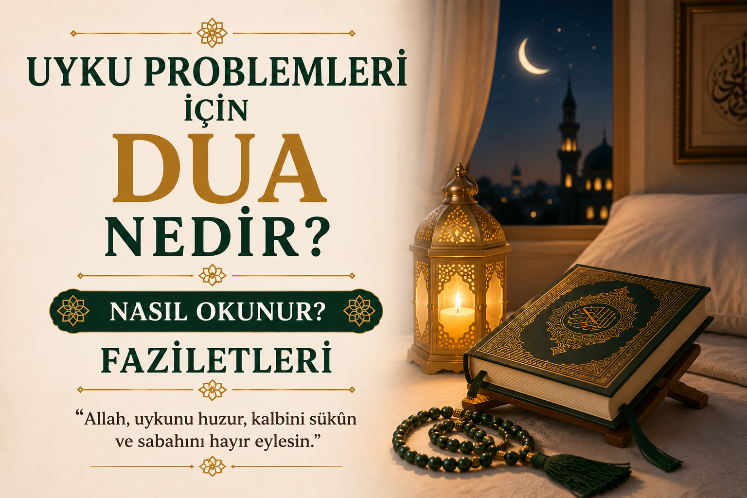 Uyku Problemleri İçin Dua Nedir? Nasıl Okunur? Faziletleri