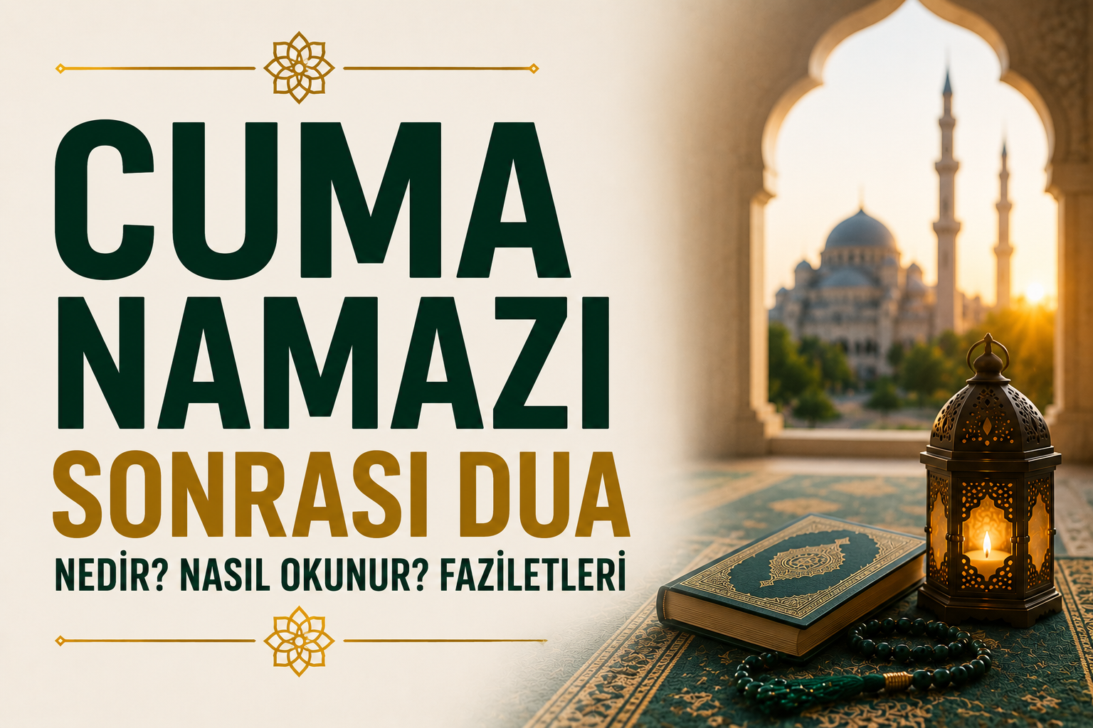 Cuma Namazı Sonrası Dua Nedir? Nasıl Okunur? Faziletleri