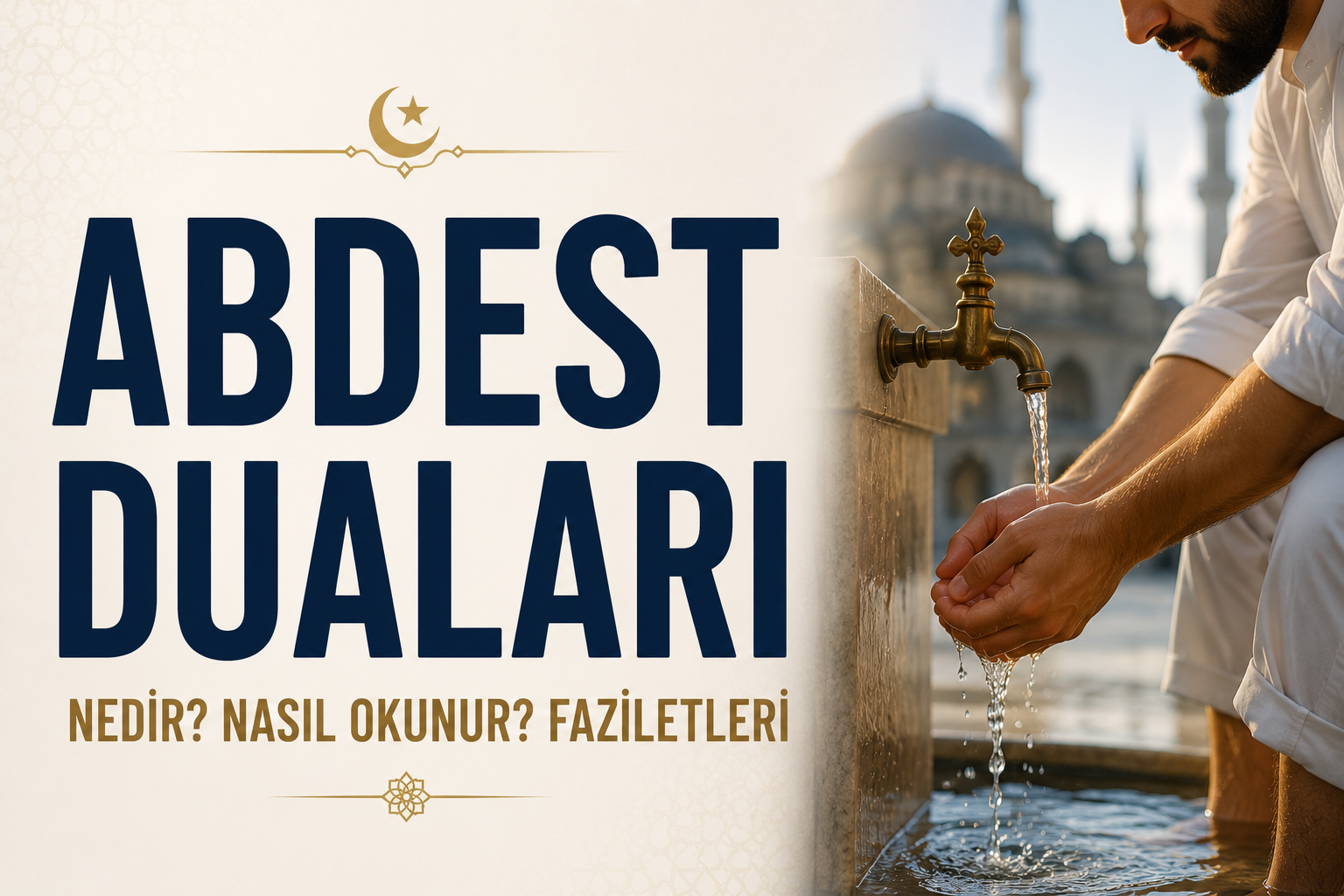 Abdest Duaları Nedir? Nasıl Okunur? Faziletleri