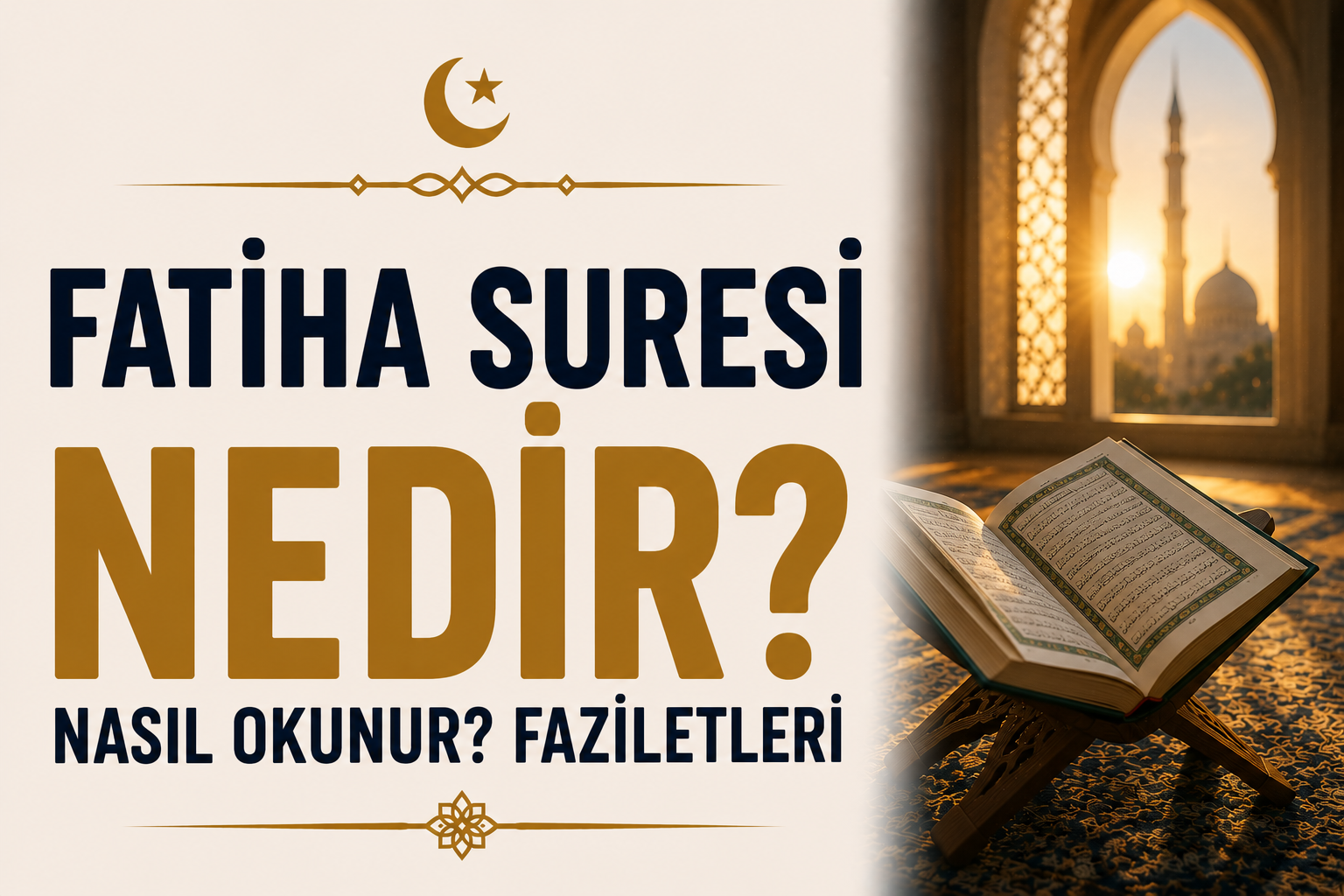Fatiha Suresi Nedir? Nasıl Okunur? Faziletleri